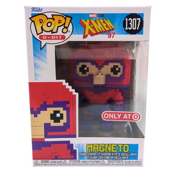 Funko POP! Vinyl Marvel X-Men '97 Magneto 8-Bit Bobblehead 1307 Target Exclusive - Picture 1 of 6